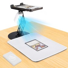 Trading Card Scanner Stand with LED Light – Foldable Phone Holder for MTG & TCG picture