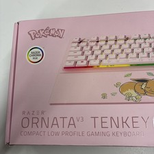 New Authentic Pokemon x Razer Ornata V3 X Tenkeyless Pikachu & Eevee Edition NEW picture