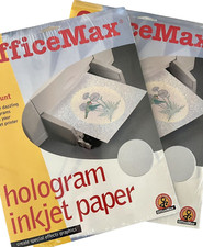 2 Packs OfficeMax Hologram Inkjet Paper 10 Count Total New Sealed picture