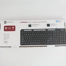 IHome Corded Multi-Media Keyboard Multimedia Controls USB Connection Plug-n-Play picture