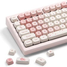 XVX Keycaps - Pink Cute PBT Keycaps, MOA Profile Key Caps 60 65 75 100 Percent picture