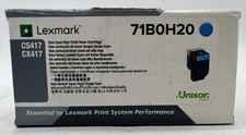 Genuine Lexmark 71B0H20 High Yield Cyan Toner Cartridge, OEM picture