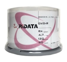 50 Ritek Ridata 8X DVD-R 4.7GB Thermal White Hub (Everest Compatible) picture