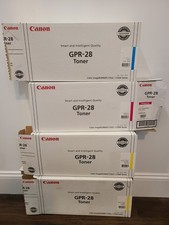 Set Of Canon GPR-28 Genuine OEM Toner Cartridges Cyan Magenta Yellow picture