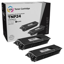 LD Comp Konica Minolta TNP24 A32W011 2pk HY Black Bizhub 20 20P 20PX picture