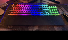 SteelSeries RGB apex pro Gaming Keyboard w/ Wrist Rest Full Size QWERTY picture