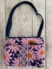 VERA BRADLEY PADDED IPAD CHROME ETC. ZIP BAG EXCELLENT  8.5 X 11.5