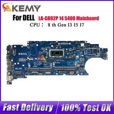 LA-G892P Mainboard For Dell 5400 with I5 I7 8th Gen CPU 06RVRC 05T75M Tested OK picture