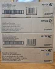 NIB OEM XEROX 550 560 570 C60 C70 DRUM SET 3 COLOR 013R00664 1 BLACK 013R00663 picture