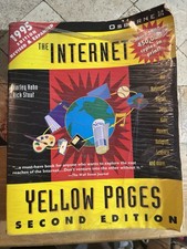 Rare Vintage 1995 The Internet Yellow Pages 2nd Edition Reference Book picture