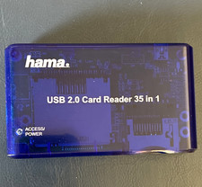 Hama USB 2.0 35-in-1 Multi Card Reader Blue for CF SD MicroSD xD picture