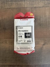 Genuine Canon PFI-102MBK Matte Black Ink Tank 130ml Factory Sealed New picture