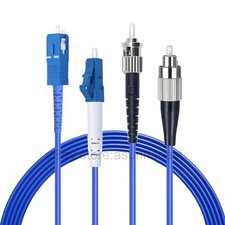Armored Fiber Optic Patch Cord Cable Stainless Steel Armor LC SC FC ST 1-50m lot picture