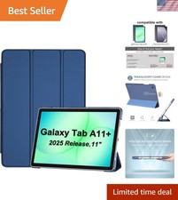 Elegant Slim Hard Shell Case for Galaxy Tab A11/A9 Plus 11 Inch - Dark Blue picture