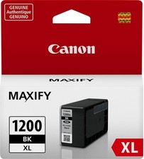 New Genuine Canon PGI-1200XL Black Ink Cartridges Bag picture