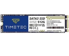 Timetec 512GB SSD 3D NAND SATA III 6Gb/s M.2 2280 NGFF 256TBW Read Speed Up t... picture