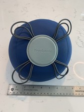 Vintage Brookstone FOM Ball Tablet Pillow Blue Microbead Lap Holder Cushion picture