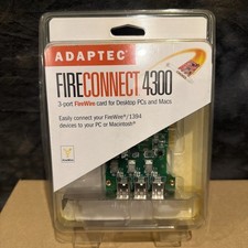 ADAPTEC FIRECONNECT 3-Port FireWire Card for Desktop PC & Mac AFW-4300CS Kit picture