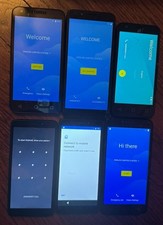 Lot Of 6 Alcatel A1 5041c A571 5005r A574bl Avalon V Fast Ship Black Used Broken picture