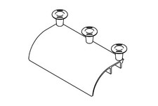 Chatsworth Products CPI 12100-718 Cable Runway Radius Drop; Cr picture