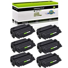 6PK High Yield CE255X Toner Fits For HP LaserJet Pro 500 MFP M521DW P3015x P3016 picture