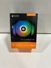  XF-12025-ARGB-TRIO 120mm Case Fan ARGB 3 Pack RGB Fans 5V 3-PIN BLACK picture