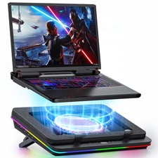 IETS GT600 RGB Laptop Cooling Pad Equipped with Gigantic Turbo-Fan（5.5inch Di... picture
