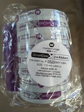 5 rolls of markem-imaje TTR # 813520060110BK SmartDate Xtra Ribbon, 110mm x 600m picture