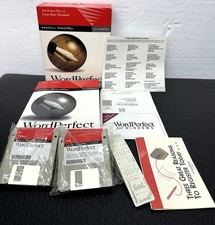 Novell WordPerfect 6.1 for Windows COMPLETE Floppy Set Box Manuals VTG Open Box picture