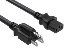 15ft NEMA 5-15P to C13 Heavy Duty Computer Power Cord, 14 AWG SJT, 15A/125V, ... picture