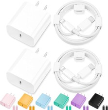 iPhone Charger Fast Charging,2Pack 20W Type C Fast Charger Block with [10FT&6FT] picture