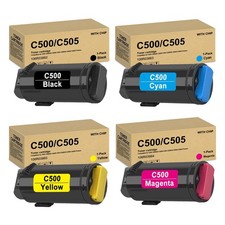 KANTEN C500 C505 C 500 505 Toner Cartridge 4-Pack BCMY (with Chip) picture