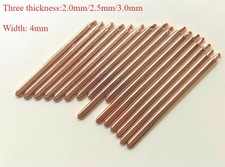 length 40-200mm Flat Heat Pipe for Cooling Laptop CPU GPU Heatsink width 4mm 1pc picture