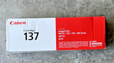 NEW SEALED Canon Genuine Black Toner 137 for select imageCLASS series + FREE S/H picture