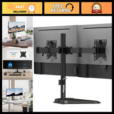 Dual Monitor Stand for Desk - Height Adjustable Free Standing Mount for 2 Screen picture
