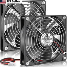 GDSTIME 120mm 12V Computer Fan 2 Pin Dual Ball Bearing DC Cooling, 120x25mm picture
