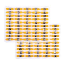 100-Pack ST Fiber Optical Couplers Adapter Cable Barrel Connector ST to ST Bu... picture