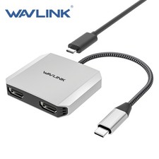 USB-C to Dual HDMI | HDMI + DisplayPort Adapter 4K 60Hz Multi Monitor Converter picture