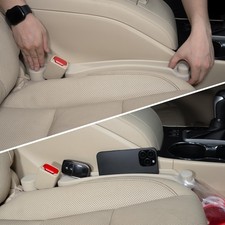 Givifive Car Seat Gap Filler Organizer 2Pack Soft Foam 3IN1 Multifunctional picture