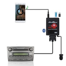 Car Audio USB AUX Input Adapter with Bluetooth Handsfree for Toyota picture