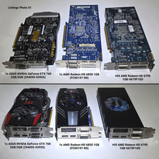 Vintage PC Gaming GPU Mixed Lot - 10x Untested Cards EVGA GTX 670 760 RIVA TNT picture