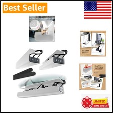 Effortless Installation White Cable Management Tray Set of 2 - Modern Design picture