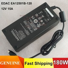 90%new EDAC EA12501B-120 12V 15A 4PIN AC Adapter Switching Power Supply Charger picture