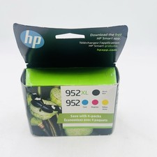 HP 952XL Black & 952 Color Ink N9K28AN Combo 4 Pack Exp: 01/2027 (New Sealed) picture