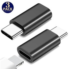 3PCS Lightning Female to USB C Male Adapter iPhone 15 Charging Data Sync picture