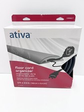 Ativa Floor Cord Organizer Grey 6' X 2.5