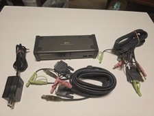 IOGEAR GCS1102 2-Port DVI USB KVM Switch w/ Audio, 2 Cables + Power Adapter picture