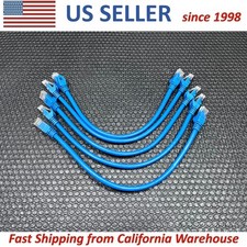 Lot of 5 Cat 6 UTP Ethernet Cable Booted 4 Pair 24 AWG Copper 1' Feet 12