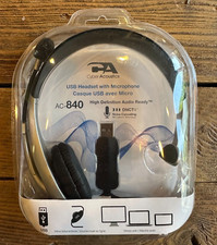 **BRAND NEW** Cyber Acoustics USB Headset w/ Microphone (AC-840) picture