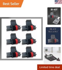 IR-40T Black & Red Ink Roller Ribbon Cartridge - 6 Pack for Reliable Printing picture